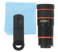 BATHVEVE Telephoto Lens for Smartphone 8x Zoomable Portable Lens with Clip Large Depth of Field Abs Material for Long-distance Observation and Animal Lovers Compatible with Most Mobile