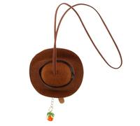 BATHVEVE Tibetan Cowboy Hat Car Charm Durable Feng Shui Rear View Mirror Pendant for Automotive Interior Decor Artistic Design with Peace Knot Rope Versatile Accessories for Cars and Homes