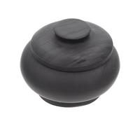 BATHVEVE Traditional Chinese Inkstone with Cover for Calligraphy and Painting, Black Composite Material Ink Container with Classic Design, Practical for Daily Practice Writing and Desk