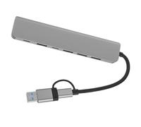 BATHVEVE USB Multiport 7 in 1 Hub Adapter with ABS Build, Plug and Play Design, Compatible with Laptops for Expanding Connections in Professional and Personal Settings
