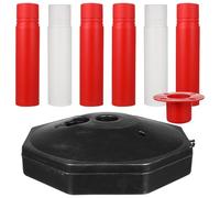 BATHVEVE Water-fillable Elastic Column Anti-collision Warning Pile Traffic Safety Cone for Road Isolation Sturdy Plastic Material, Sturdy and Not Easy to Deform for Outdoor Use
