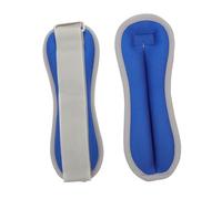 BATHVEVE Weighted Sandbags for Ankle and Wrist with Elastic Bands Fitness Wrist and Leg Weights for Strength Training Power Building and Resistance Workouts Blue