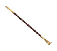BATHVEVE Wooden Back Scratcher with Brass Head and Beads, Handheld Household Back Itch Scratcher and Massage Tool for Seniors and Adults, Natural Wood Material for Comfortable Body