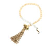BATHVEVE Wooden Dog Bell Hanging Rope for Pet Training Practical and Easy to Install Beaded Door Bell Can be Hung the Door for Training and Decoration