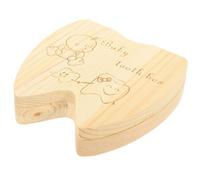 BATHVEVE Wooden Tooth Keepsake Box with My First Tooth Storage for Cherishing Memories
