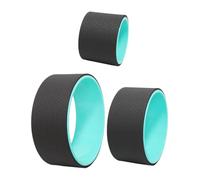 BATHVEVE Yoga Wheel for Women Ergonomic Fitness Roller Pilates Training Tool for Back Relief Deep Stretching Flexibility Stress Release Yoga Assist Accessory