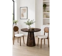 Bathwick Dark Mango Wood Round Dining Table
