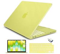 Batianda 4-in-1 Bundle for New MacBook Neo 13 inch Case 2026 Release Model A3404, Matte Protective Hard Shell Cover with Matched Keyboard Skin, Screen Protector, Official Color Matched, Citrus