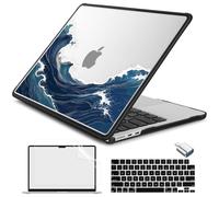 Batianda AstroEdge Case for MacBook Air 13.6 inch, Ocean Current Black
