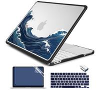 Batianda AstroEdge Case for MacBook Neo 13 2026 A3404, Ocean Current Black