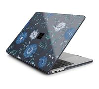 Batianda Case for 13-inch Microsoft Surface Laptop Copilot+ PC 2025 (Latest Model 2095), Artistic Patterns Ultra-Slim Lightweight Scratch-Resistant Hard Shell with Protection, Blue Flowers