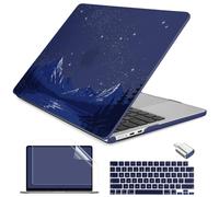 Batianda Case for MacBook Air 13.6" 2026 M5 M4 M3 M2 Chip,Starry Night Lake