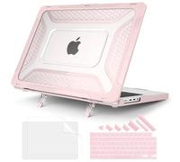 Batianda Extreme Heavy Duty Case for MacBook Pro 14 inch 2026-2021, Pink | Fits M5/M4/M3/M2/M1 Pro Max Chip, Honeycomb Rugged Matte Shell with Shock-absorbing Corners, Max Cooling & Stability