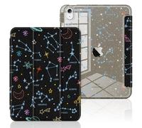 Batianda Glitter Case for iPad (A16) 11th Gen 11 inch 2025 / iPad 10th Gen (10.9 Inch) 2022 - Cute Aesthetic Cover with Silky Pearl-Sheen Finish, Shockproof Clear Sparkle Back, Galaxy Constellations