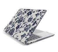 Batianda Premium Case for 13.8" Microsoft Surface Laptop Copilot+ PC 2024 (7th Edition) Flower Series Durable Scratch-Resistant Easy Install, with Keyboard Cover & Screen Protector, Navy Flowers