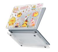 Batianda Premium Clear TPU Case for New MacBook Air 13.6" M4/M3/M2 with Fun Pattern, Ultra-Slim Lightweight Protective Shell with Anti-Yellowing, Scratch Resistance & TPU Keyboard Cover, Cute Duck