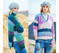 Batik Swirl DK Knitting Pattern - 3 Designs 32-50" Bust Sizes