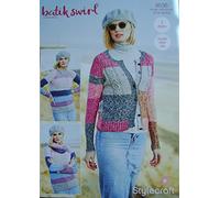 Batik Swirl DK Knitting Pattern 9536-3 Designs Sizes 32-50" Bust