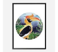 Batik Ying - Rhinocerous Hornbill Print - A3