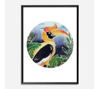 Batik Ying - Rhinocerous Hornbill Print - A4