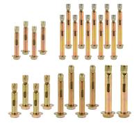 BATINO 24Pcs Expansion Bolts, M6 M8 M10 Wall Anchor Heavy Duty Concrete Masonry Brick Wall Fixings Plugs Screws (50/70/80mm)