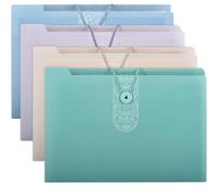 BATINO 4Pack A4 Expanding File Organiser, Poly Pockets Document Organiser, 12 Compartment Folder Large Capacity Document Bag Accordion, Expandable Folder for Office, Business Trip, Home