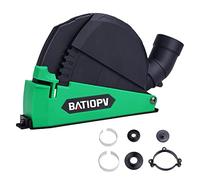 BATIOPV Dust Extraction Cutting Guard for 4.5 inch to 5 inch Angle Grinder - Universal Dust Shroud for Metal, Concrete, Wood, and Stone Cutting