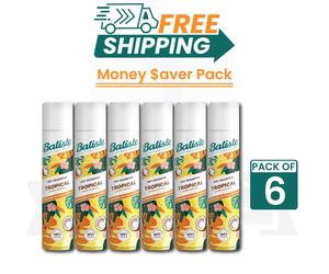 Batiste Dry Shampoo 6 Pack - Tropical Coconut & Floral 200ml