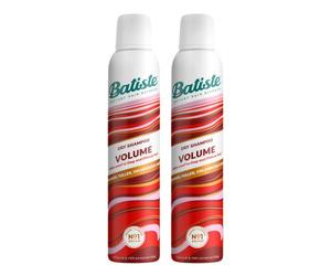 Batiste Dry Shampoo and Volume 200ml, Hair Benefits with Plumping Collagen, No Rinse Spray to Refresh Hair in Between Washes (Pack of 2)