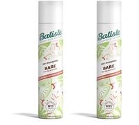 Batiste Dry Shampoo in Bare 200ml, Barely Scented Light Fragrance, No Rinse Spray to Refresh Hair in Between Washes (Pack of 2)