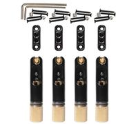 Batking Single headless Bass Bridge, One Set 4 Strings Bridge for Electric Bass Guitar (For 4 Strings Bass)
