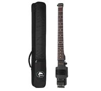 Batking Travel Guitar Electric, Headless Guitar 6 Strings One-piece Canada Maple Neck Through Body Design Brass Fix Bridge with Gigbag