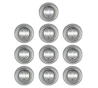 BATLAM 10Pcs LED Trailer Clearance Light Truck Side Light Chrome Marker Light Front Grille Bumper Light 12V 24V for Truck Car,White