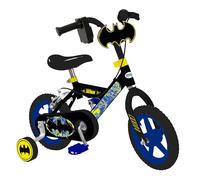 Batman 12 Inch Bike - For Boys and Girls - With Revver!! Officially Licensed Kids Bike with Stabilisers - Kids Cycle with Adjustable Handlebars and Seat