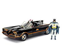 DC Comics - Batman 1966 TV Series Classic Batmobile Metals Die-cast Toy Car with Batman Die-cast Figure (Black/Orange) shop4world.com