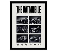 Batman 1989 Batmobile Print in White Batman White
