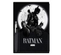 Batman A5 Premium Notebook & Pen Set - Official DC Comics Batman Notebook and Pen Set, Design Featuring Iconic Batman Logo, Perfect for Writing, Journaling, Gifting, Ideal for DC Fans