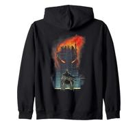 Batman Absolute Burning Building Zip Hoodie