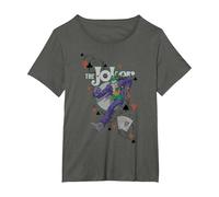 Batman Always A Joker T-Shirt, Women's Plus, Asphalt Grey, 6X