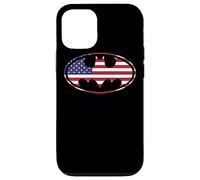 Batman American Flag Oval Case for iPhone 12/12 Pro
