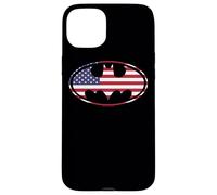 Batman American Flag Oval Case for iPhone 15 Plus
