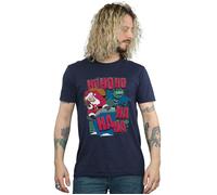Batman And Joker Ha Ha Ha Ho Ho Ho T-Shirt DC Comics Navy L
