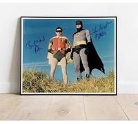 Batman And Robin Adam West Burt Ward : Huge Classic Photo Poster : 30"x24" : BRING YOUR WALLS TO LIFE ! Signed Printed Autographs