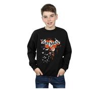 Batman Arkham Knight Halloween Logo Art Sweatshirt DC Comics Black 5-6 Years