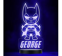 Batman Baby Superhero Dc Comic Personalised Gift Colour Change Lamp Night Light