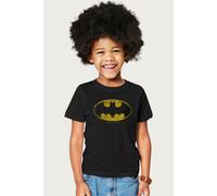 Batman Bat Symbol Faded Logo T-Shirt in Black | Size: 12-13 Years Batman Black 12-13 Years