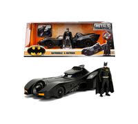 Batman Batmobile 1989 Tim Burton + Figure Metals Die-Cast 1:24 Model JADA TOYS