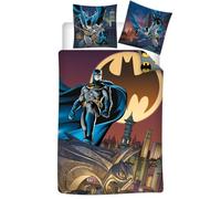 Batman Bedding Set, Single Duvet Cover 140 x 200 cm + Pillowcase 65 x 65 cm, Polycotton