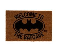 Batman Black & Natural Welcome To The Batcave Door Mat, 40Cm X 60Cm