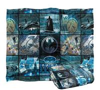 BATMAN Blanket, 152 x 127 cm, Batcave Tiles Silky Touch Super Soft Throw Blanket